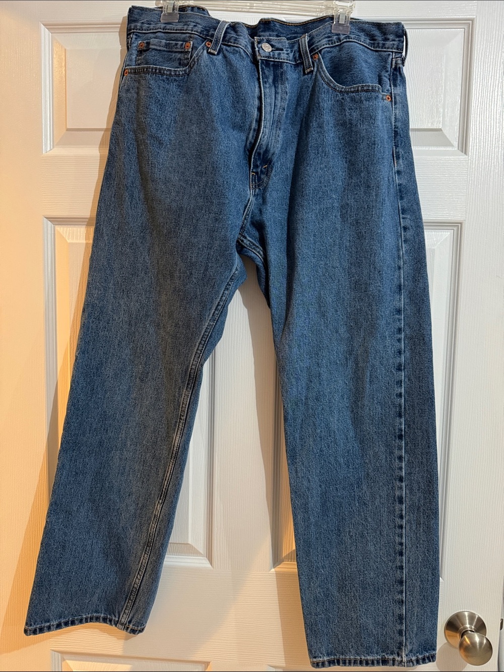 Classic Men's Straight-Leg Jeans in Medium Blue